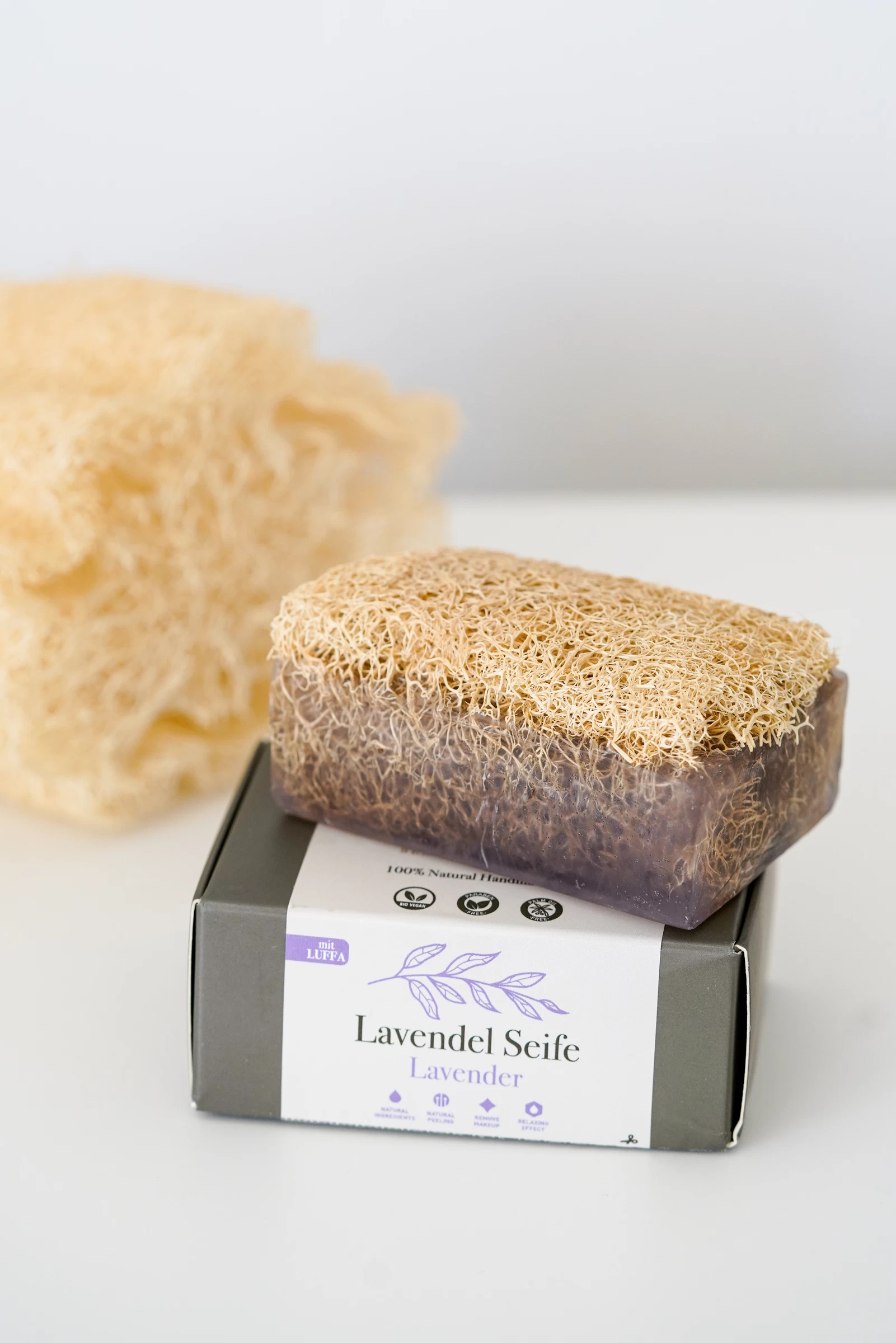 Lavendel Duschseife Mit Luffa 8 Lavendel Duschseife Mit Luffa – Bild 6